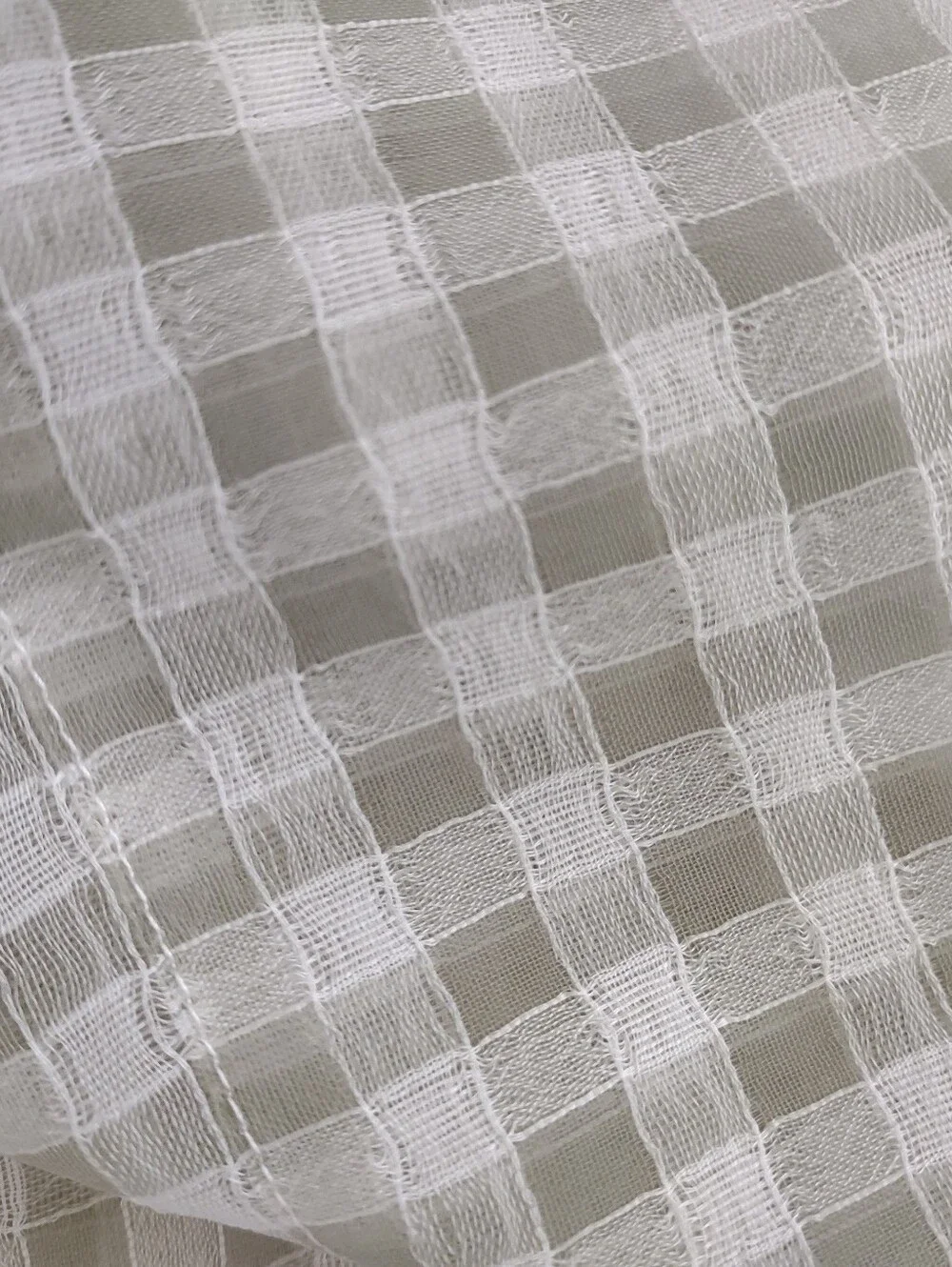 Vintage Louis Hornick Gingham Drape Curtain French Country Cottagecore
